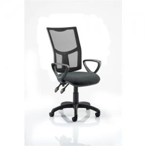 Image of Eclipse Plus II Mesh Chair Charcoal Loop Arms KC0178