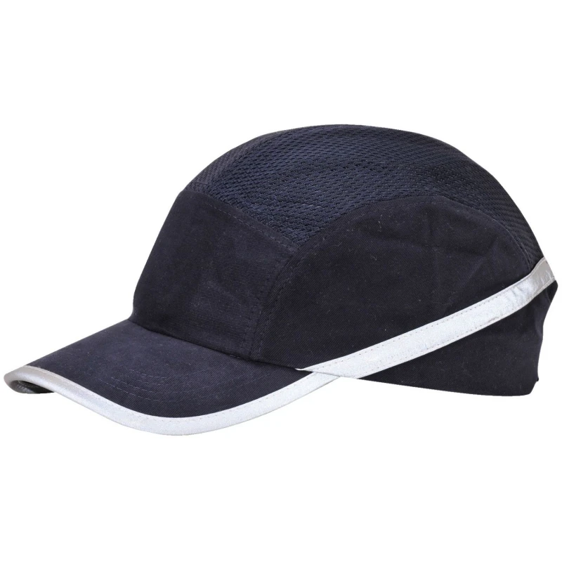 Image of Portwest Vent Bump Safety Baseball Cap Navy unisex