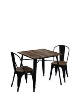 Image of Fusion 80 Cm Square Dining Table + 2 Chairs