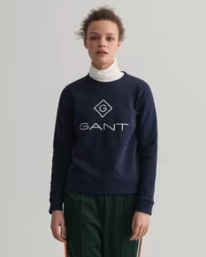 Image of GANT Logo Crew Neck Sweatshirt