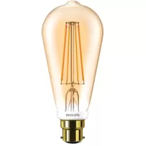 Image of Philips CLA 7W LED BC B22 Squirrel Cage Globe Amber Warm White Dimmable - 58107