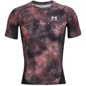 Image of Under Armour HeatGear Printed Top Mens - Red