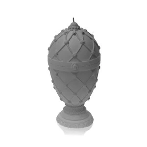 Image of Gray Matt Faberge Egg Large Candle