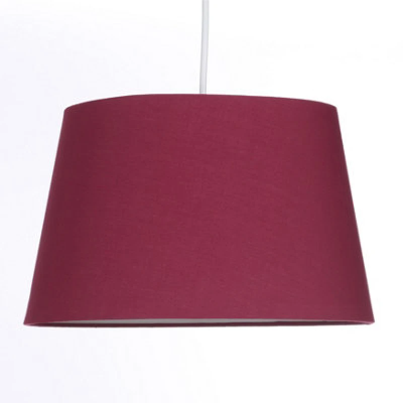 Image of K Living Wine Tapered Drum Shade For Ceiling And Table Lamp 14" Shade