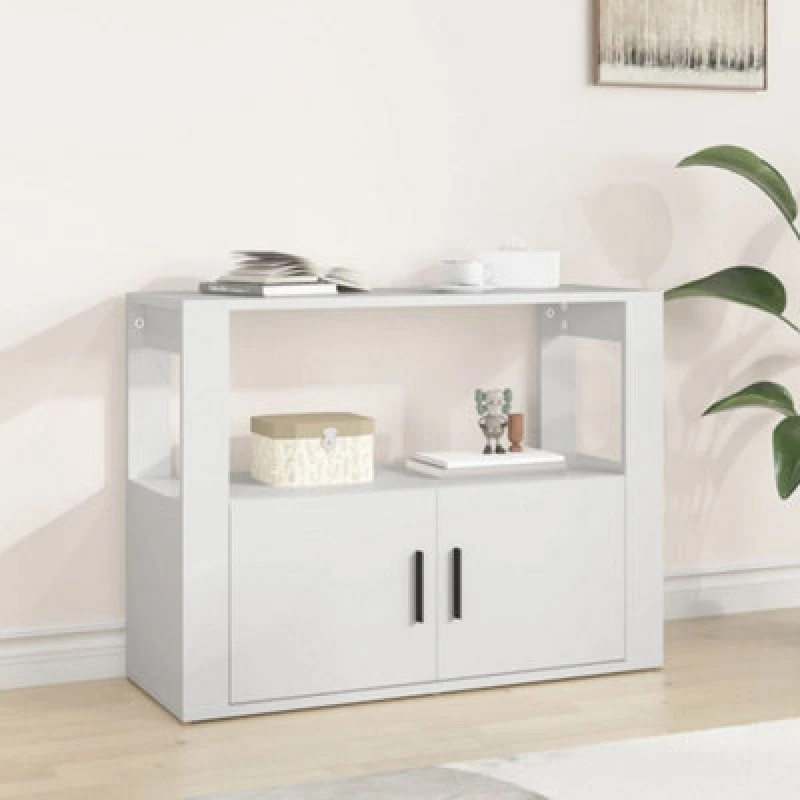 Image of Vidaxl Sideboard White 80X30X60 Cm Engineered Wood