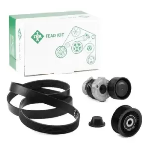 Image of INA V-ribbed belt set 529 0187 10 Serpentine belt kit,Auxiliary belt kit RENAULT,NISSAN,DACIA,MEGANE III Grandtour (KZ0/1),Scenic III (JZ0/1_)