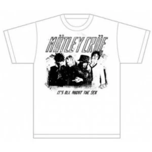 Image of Motley Crue Stencil Mens White TShirt: Medium