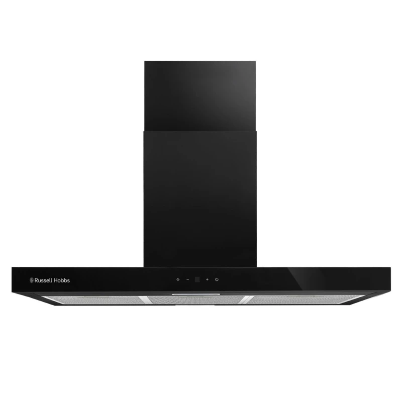 Image of Russell Hobbs 90cm Island Cooker Hood - Black RHICH904B Black
