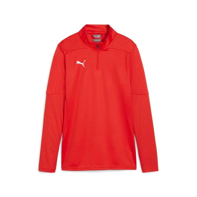 Image of Puma TeamFINAL Training quarter Zip Top Red female XS