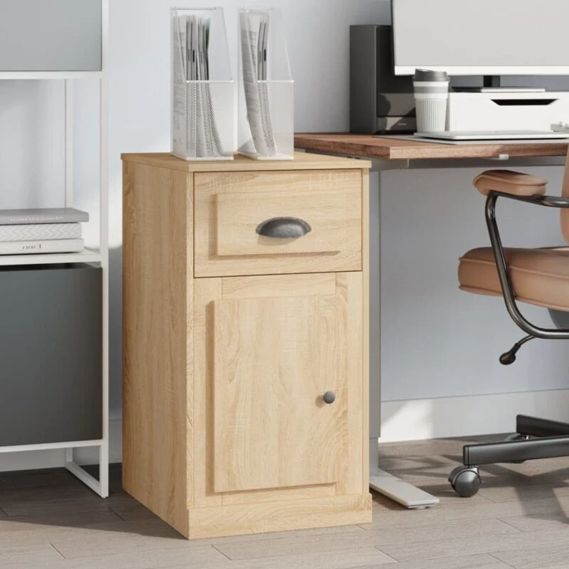Image of VIDAXL Side Cabinet with Drawer Sonoma Oak 40x50x75cm Engineered Wood Vidaxl 8720845793739