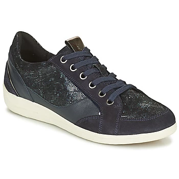 Image of Geox MYRIA womens Shoes Trainers in Blue