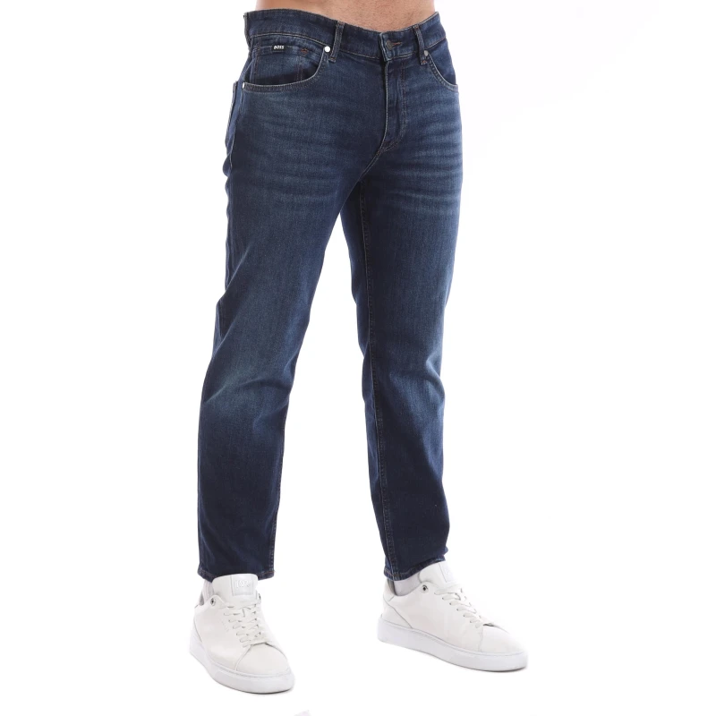 Image of Boss Mens H Re.Maine Slim Fit Jeans Navy male 33W R