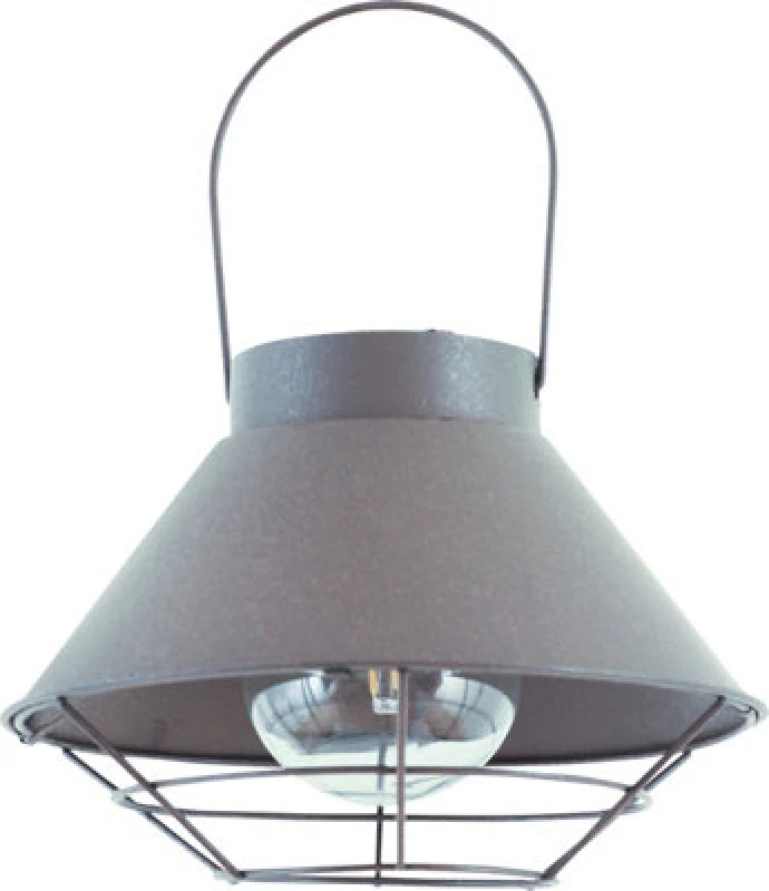 Image of Luxform Solar Steel Wire Hanging Lantern Detroit Brown unisex