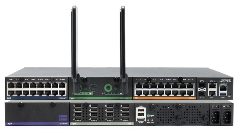 Image of ZPE Nodegrid Net Services Router NSR Chassis. Dual AC. 8-Core Intel CP