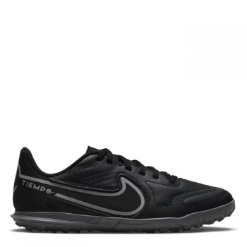 Image of Nike Tiempo Legend Club Junior Astro Turf Trainers - Black/IronGrey