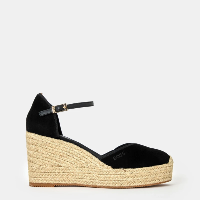 Image of Boss Womens Madeira Wedge Shoes, Wedge Style Black female 9 (42)