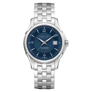 Image of Hamilton Jazzmaster Viewmatic Automatic Blue Dial Silver Stainless Steel Bracelet Mens Watch H32515145 RRP £640