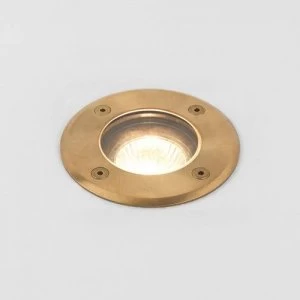 Image of 1 Light Coastal Ground Light Natural Brass IP65, GU10