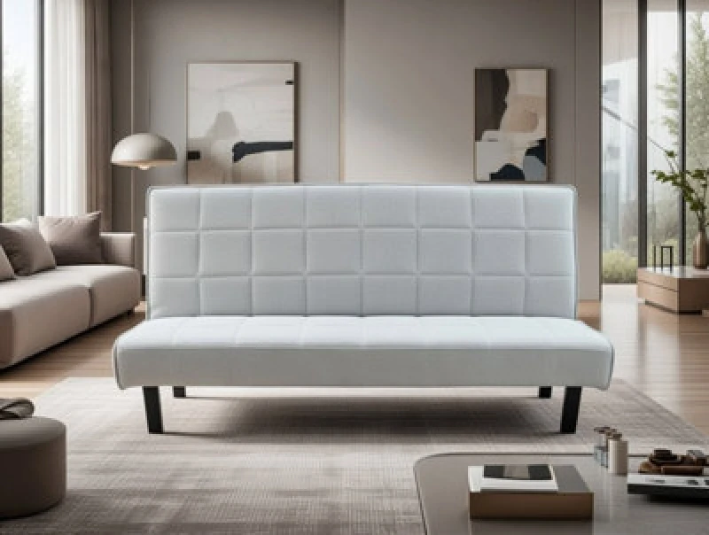 Image of DS Living The Tivona 2 Seater Sofa Bed in Silver Silver Unisex