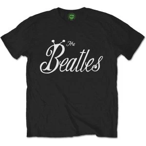Image of The Beatles - Bug Logo Unisex Medium T-Shirt - Black