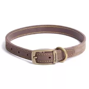 Image of Barbour Leather Dog Collar Brown Medium