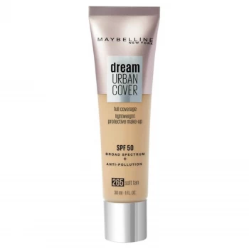 Image of Maybelline Dream Urban Cover SPF50 Foundation 121ml (Various Shades) - 12 265 Soft Tan