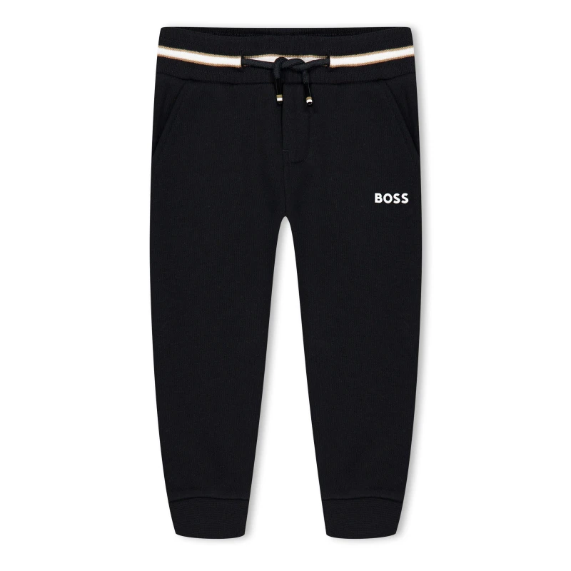 Image of Boss Logo Jogging Bottoms Infants - Black 9 - 12 Months