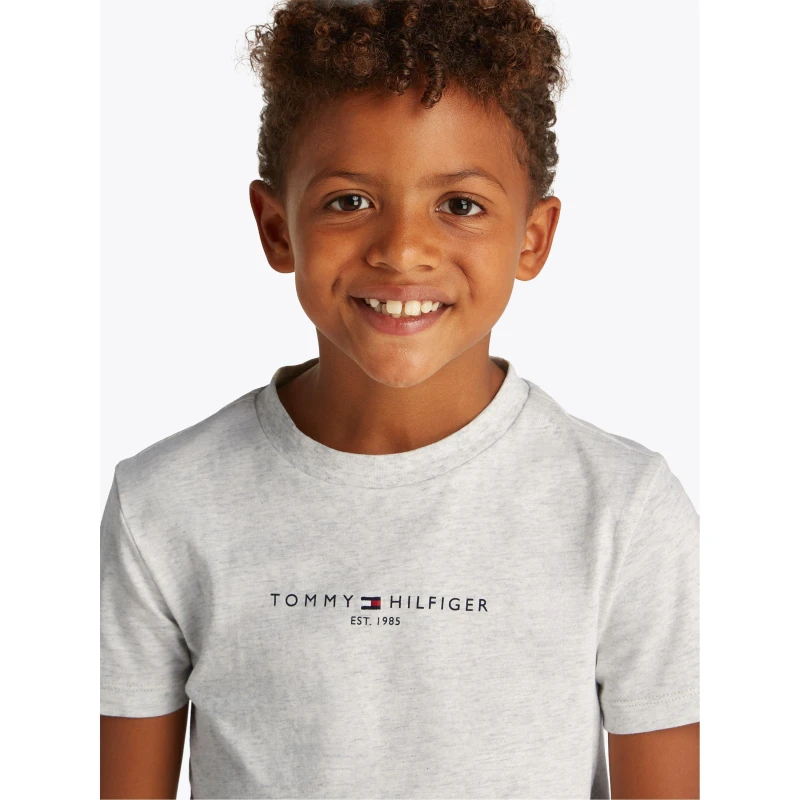 Image of Tommy Hilfiger Kids T-Shirt and Cargo Shorts Set Wht Heather PMT male 4Y