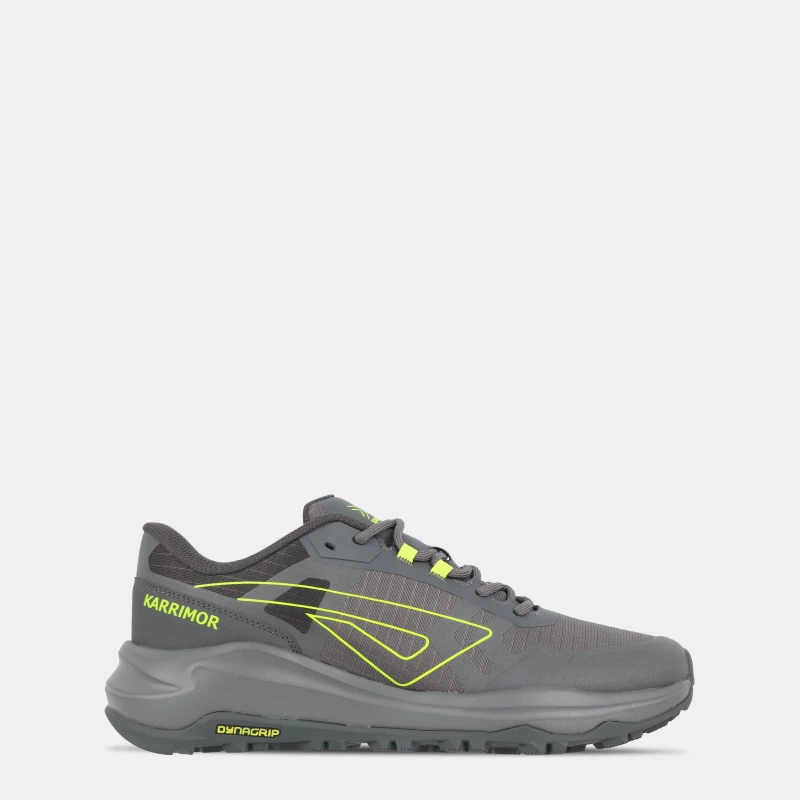 Image of Karrimor Tempo Trail Trainers Mens Grey/Lime male 7 (41)