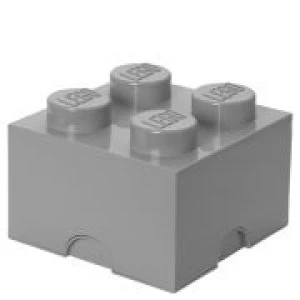 Image of LEGO Storage Brick Box 4 - Medium Stone Grey