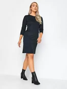 Image of M&Co Petite Petite Teal Check Dress, Green, Size 8, Women