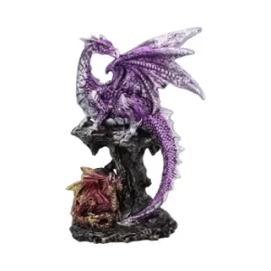 Image of Hatchling Protection Dragon and Dragonling Parental Figurine