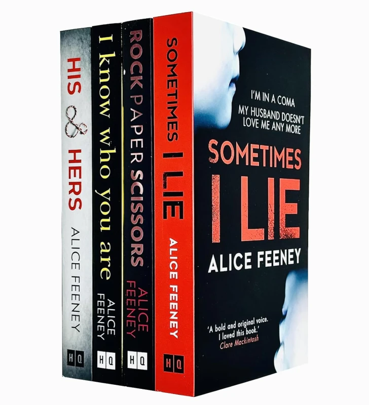 Image of Alice Feeney Collection Rock Paper Scissors Sometimes I Lie His And Hers Alice Feeney Books