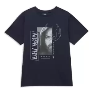 Image of Star Wars Jedi Sci-Fi Collage Mens T-Shirt - Navy - S