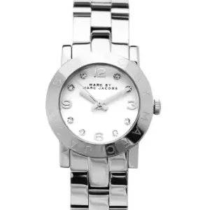 Image of Amy Mini White Dial Stainless Steel Ladies Watch 26mm