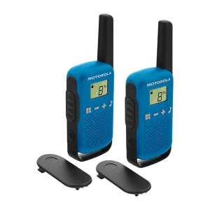 Image of Motorola TLKR T42 Walkie Talkie Radio TWIN Pack Blue