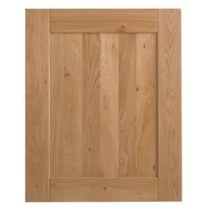 Image of Cooke Lewis Chesterton Solid Oak Tall single oven housing door W600mm