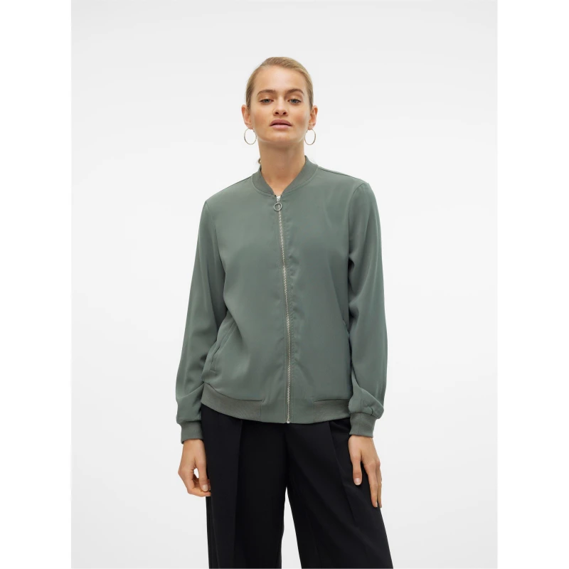 Image of Vero Moda Coco Bomber Jacket - Green Green 8