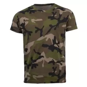 Image of SOLS Mens Camo Short Sleeve T-Shirt (S) (Camouflage)