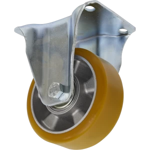 Image of Sealey Fixed Plate Castor Polyurethane 125mm