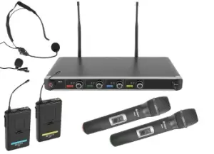 Image of Quad UHF Handheld & Beltpack Mic System