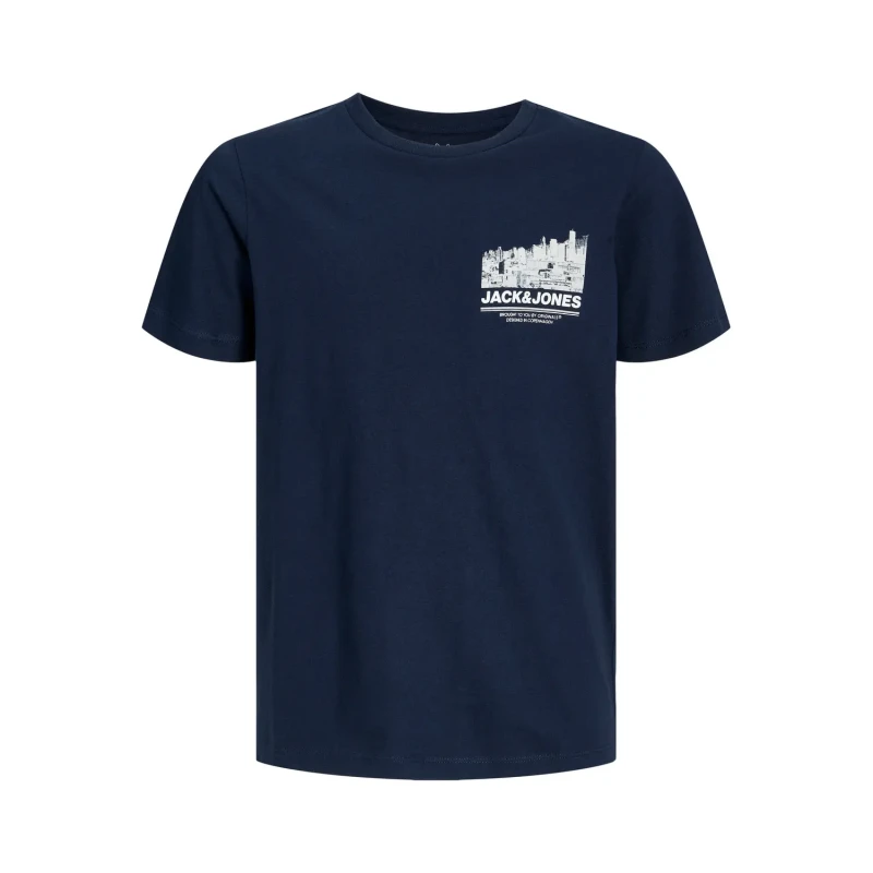 Image of jack & jones Children's crew neck T-Shirt Jack & Jones Jorbooster Drop 10 Bleu Male 10 ans