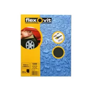 Image of Flexovit - Wet & Dry Paper - P1500 - Pack Of 25 - 66254482065