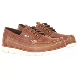 Image of Barbour Mens Hardy Boat Shoes Tan UK 7