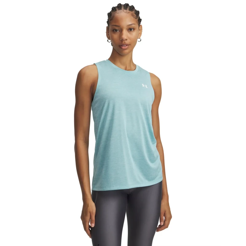 Image of Womens tank top Under Armour Tech  Twist Bleu Female M