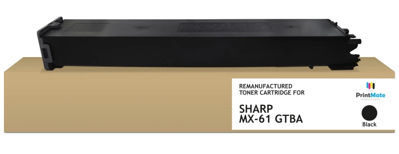 Image of PrintMate Sharp MX-61 GTBA. remanufactured toner. Black 40000p