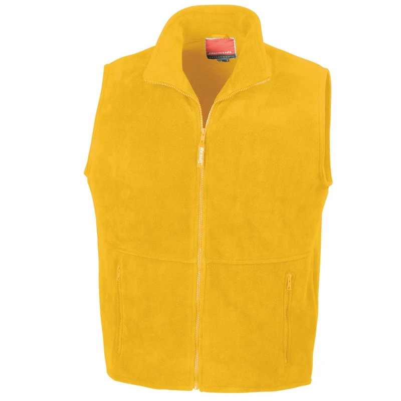 Image of Result Result Men Polartherm Body Warmer in Yellow Size: Medium Yellow M Male 5063470721665