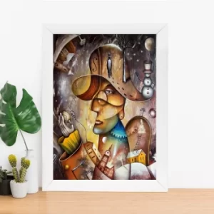Image of BC1028564926 Multicolor Decorative Framed MDF Painting