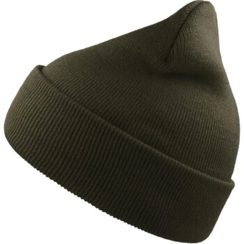 Image of Atlantis Atlantis Men Wind Cuffed Beanie in Olive Olive One Size Male 5063470815524