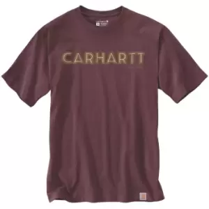 Image of Carhartt Mens Logo Graphic Relaxed Fit Short Sleeve T Shirt XXL - Chest 50-52' (127-132cm)